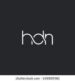 H D N letters Joint logo icon vector for business card and corporate identity.
