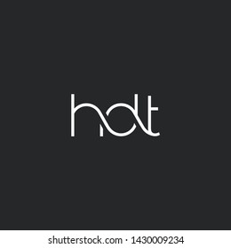 H D T letters Joint logo icon vector for business card and corporate identity.
