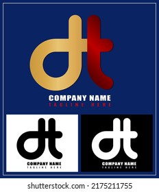 H, diseño de logotipo de monograma DT para su marca y negocio, diseño de logotipo