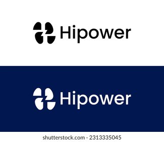 H  with energy logo concept vector for identity company