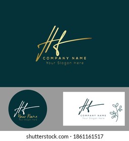 
H F HF Initial letter handwriting and signature logo. Beauty vector initial logo .Fashion, boutique, floral and botanical
