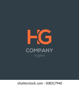 H & G Letter logo design element
