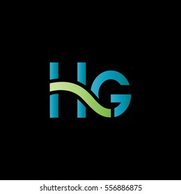 H & G  Letter logo design vector element
