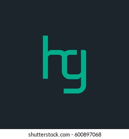 H & G Letter logo design vector element