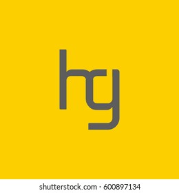 H & G Letter logo design vector element