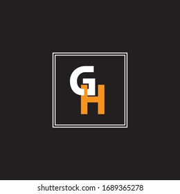Diseño vectorial de logotipo de letra H G