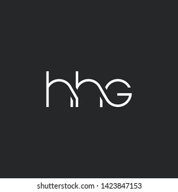 H H G letters Joint logo icon vector for business card and corporate identity.