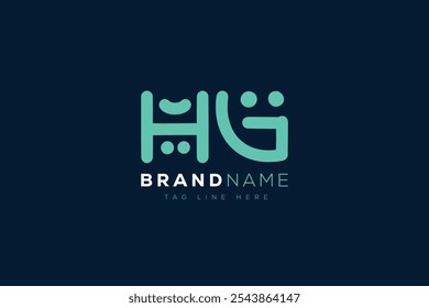 H and G logo design. HG abstract Letters Logo Monogram. This logo design is the process of creating a visual symbol that represents a brand, company, or individual.