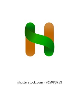 H green and Yellow Logo
