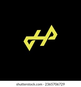 h gym abstract minimalist logo design