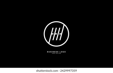 H, HH, Abstract Letters Logo Monogram