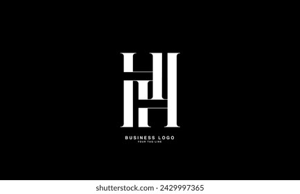 H, HH, Abstract Letters Logo Monogram