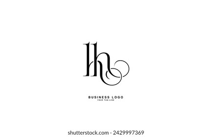 H, HH, Abstract Letters Logo Monogram
