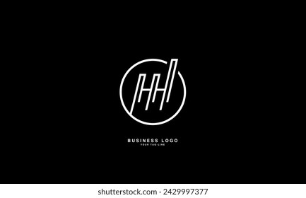 H, HH, Abstract Letters Logo Monogram