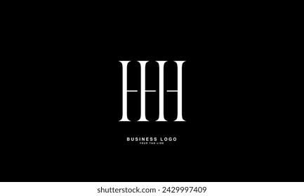 H, HH, Abstract Letters Logo Monogram