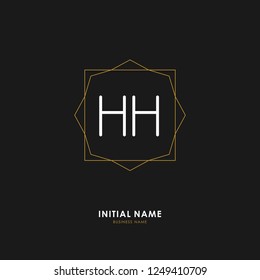 H H HH Initial logo letter with minimalist concept. Vector with scandinavian style logo.