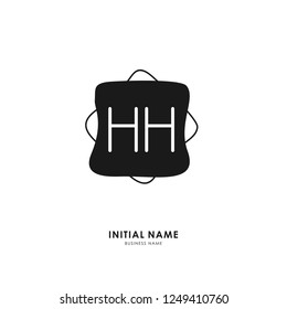 H H HH Initial logo letter with minimalist concept. Vector with scandinavian style logo.