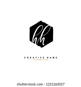 H H HH Initial logo template vector
