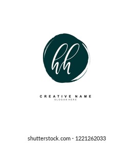 H H HH Initial logo template vector