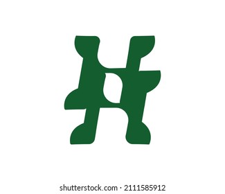 ELEMENTO DE DISEÑO DE LOGOTIPO H