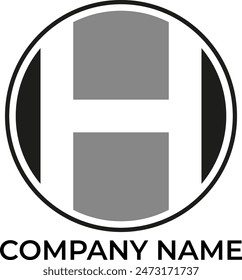 H, HO, OH, letter alphabet logo for company