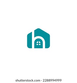 H Home Logo Design. Letter H House Logo Vector