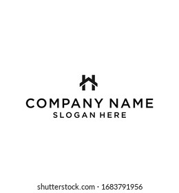 h home logo vector design icon
