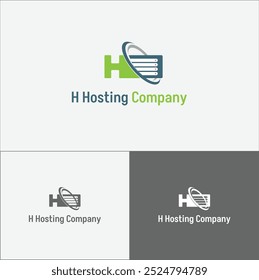 H Hosting or storage Logo for companies and Org