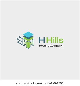 H Hosting or storage Logo for companies and Org