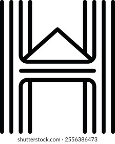 H house logo icon vector