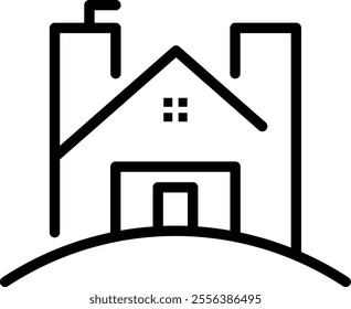 H house logo icon vector