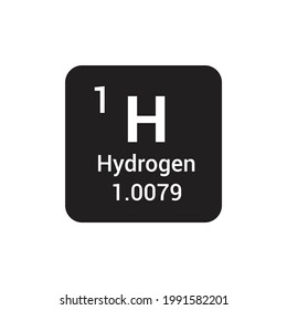 H Hydrogen Chemical Element Periodic Table