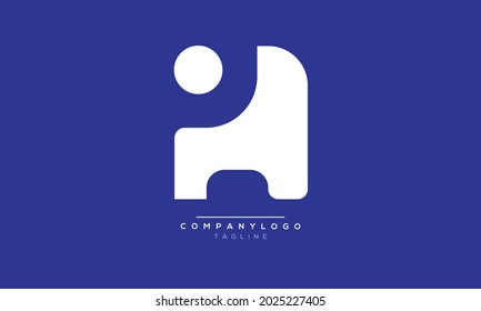 H IH initials monogram letter text alphabet logo design