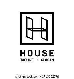 H Initial Architecture Logo Template