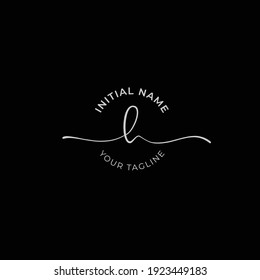 h Initial handwriting signature logo vector. Hand lettering for designs