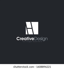 H initial letter logo template