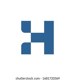H initial letter logo template vector icon design