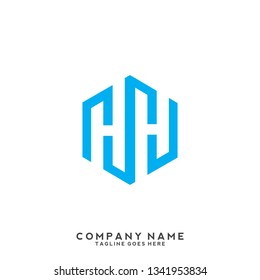 H initial letter, modern logo design template