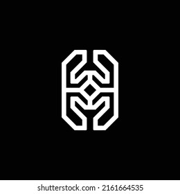 H Logo-Design des Anfangsbuchstaben