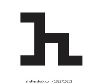h initial letters and logo designs