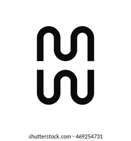 H initial logo