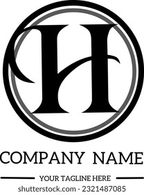 H initial logo for photography and other business. simple logo for name.
