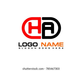 H A initial logo template vexctor