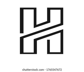 H initial and monogram logo designs