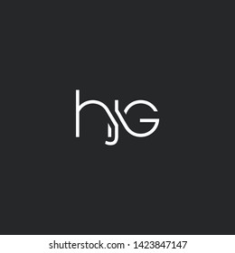 H J G letters Joint logo icon vector for business card and corporate identity.