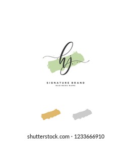 H J HJ Initial logo template vector