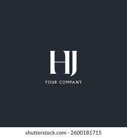H J  letters Joint logo icon vector template.