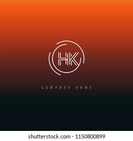 H & K Joint logo icon vector template.