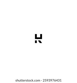 h and k letter vector logo company design