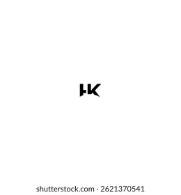 h k letter vector logo company design
